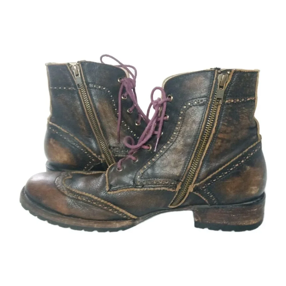 Freebird Oscar Men's Boots Size 10 Rustic Brown